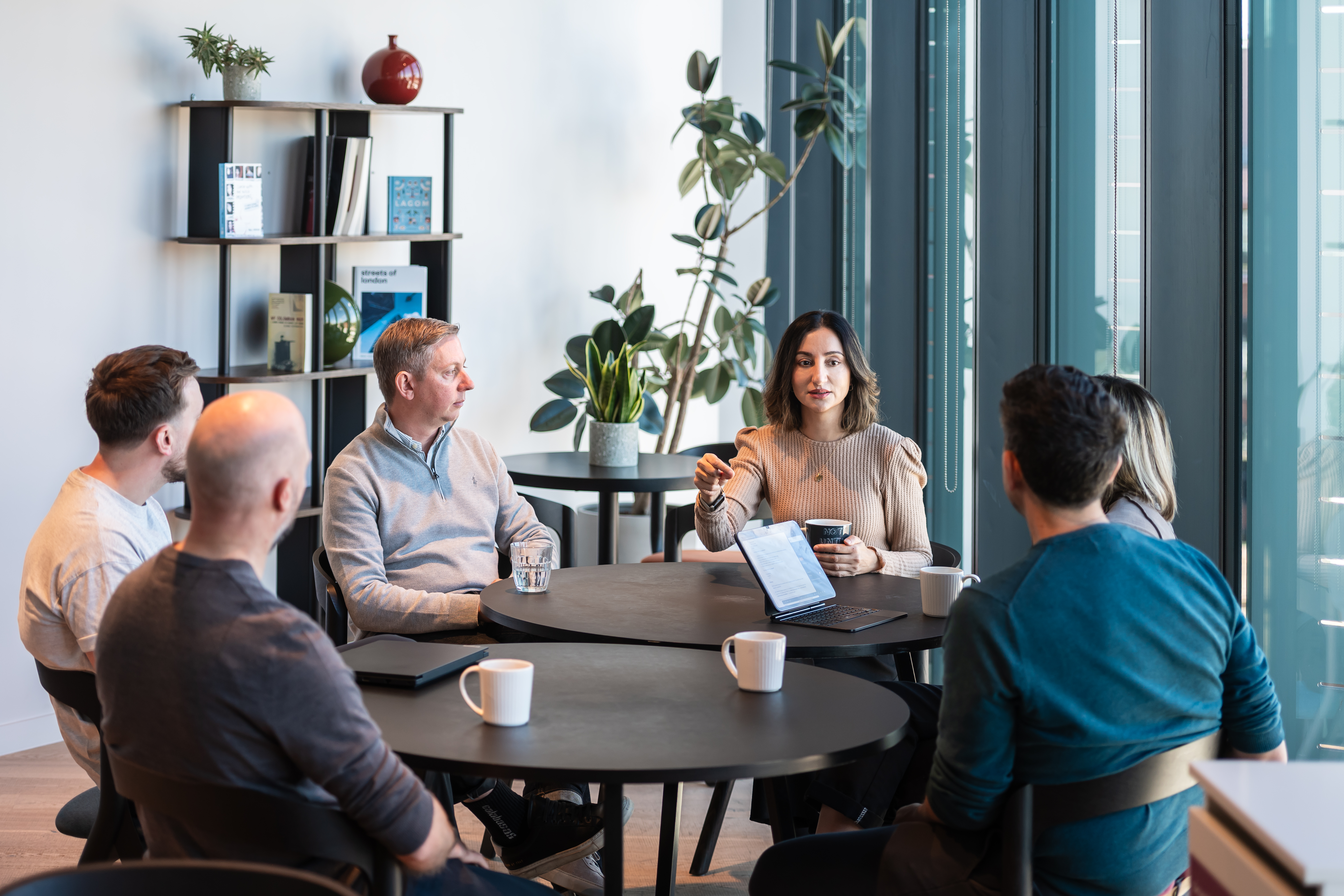 Sparrow leadership team talking